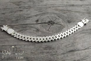 Bracelet of sterling silver (Casting No.6), фото